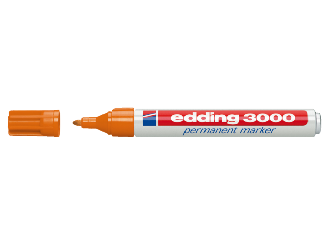 Viltstift edding 3000 rond 1.5-3mm oranje