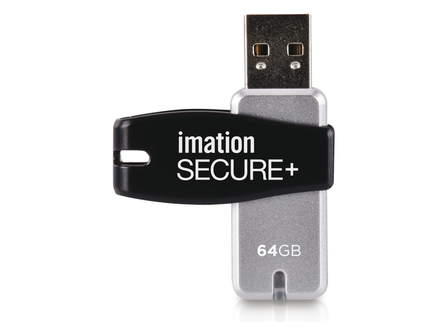 Usb-stick imation fd hardw secure encryption 64gb zwart